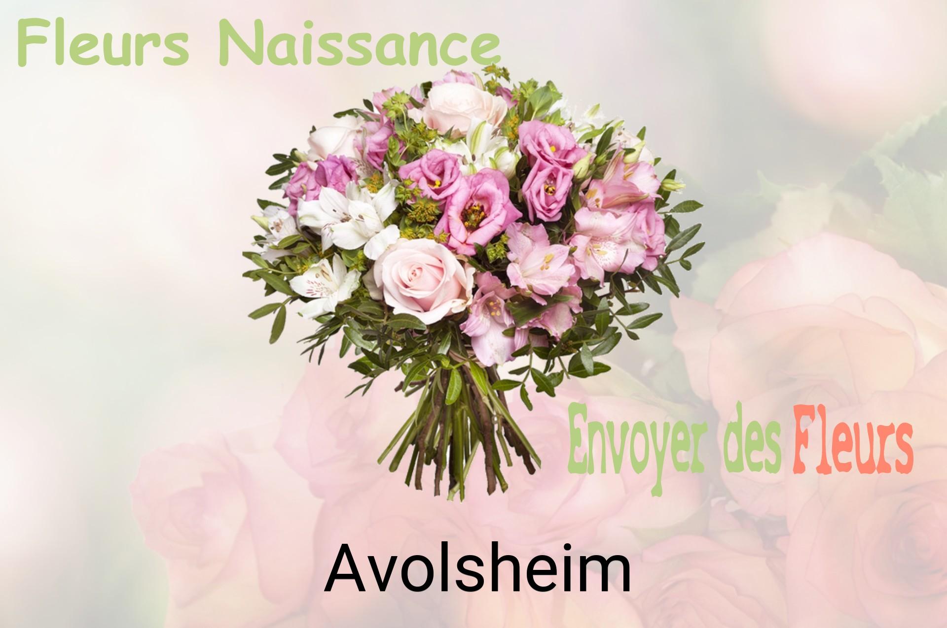 Bouquet de fleurs de naissance livré à Avolsheim