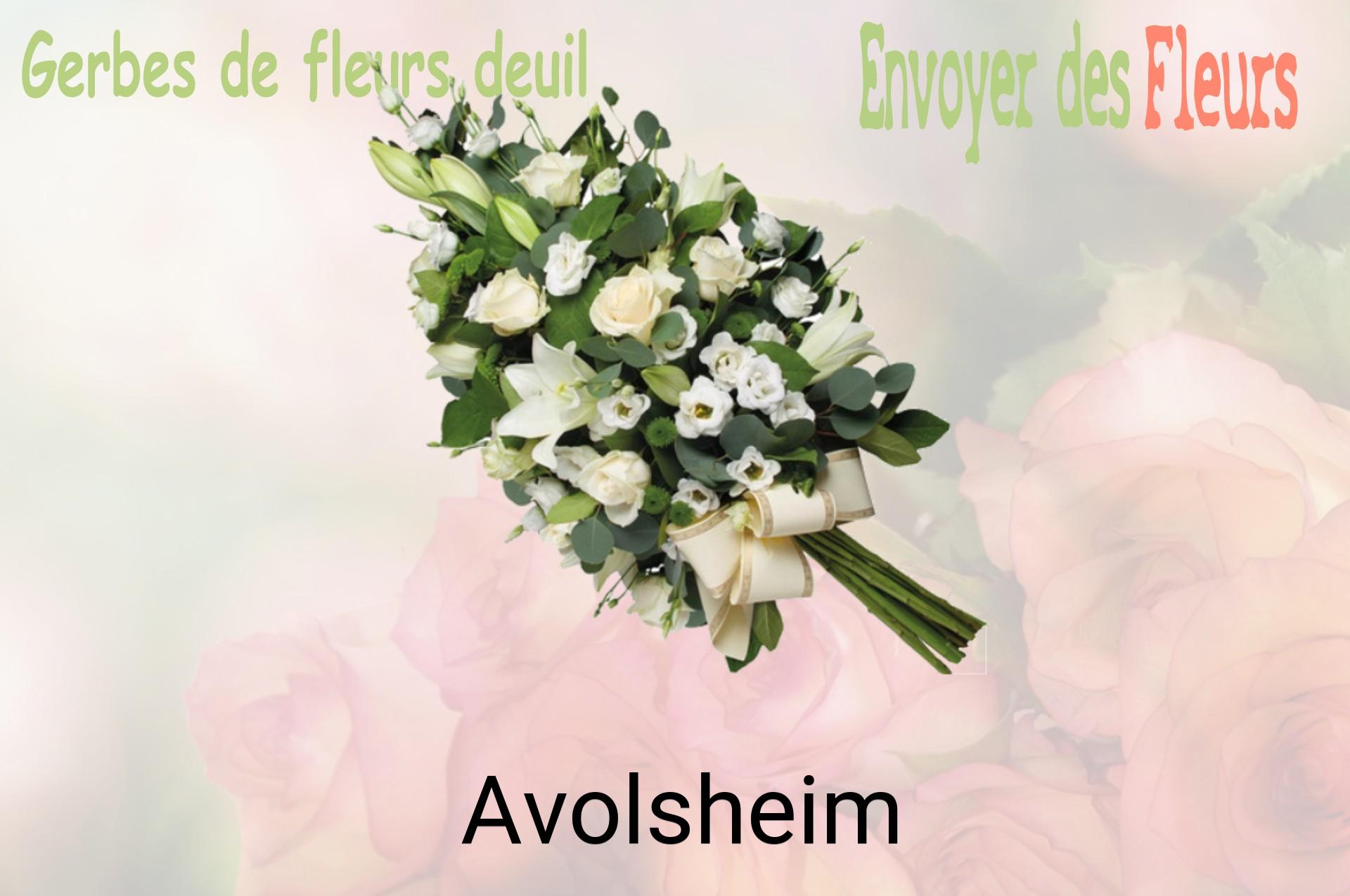 Gerbe de fleurs de deuil livrée à Avolsheim